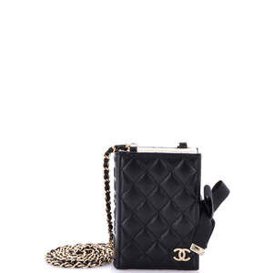 Chanel Cc Book Card Holder With Chain #206160C29B